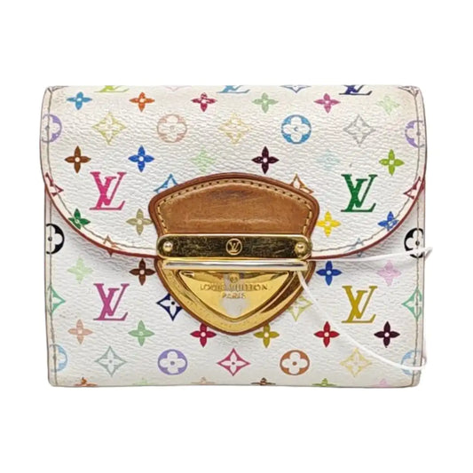 LOUIS VUITTON KOALA White Tricolor Coated Canvas Monogrammed Wallet Golden hardware-(SKU)-960507858