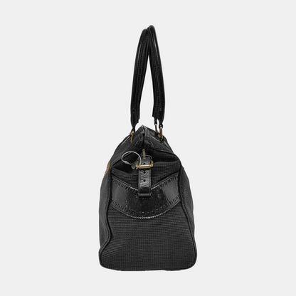 FENDI Black织物双FHandheld包 Golden hardware-(SKU)-960605118