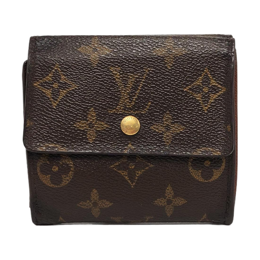 LOUIS VUITTON LUDLOW Brown coated canvas vintage wallet Golden hardware-(SKU)-938172821