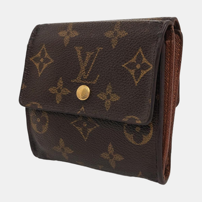 LOUIS VUITTON LUDLOW Brown coated canvas vintage wallet Golden hardware-(SKU)-938172821