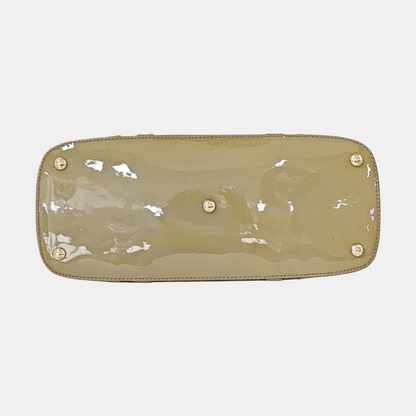 GUCCI Ligne Shima Mustard Yellow Patent Leather Single Shoulder Bag Crossbody Handbag Golden hardware Removable shoulder strap-(SKU)-13486443