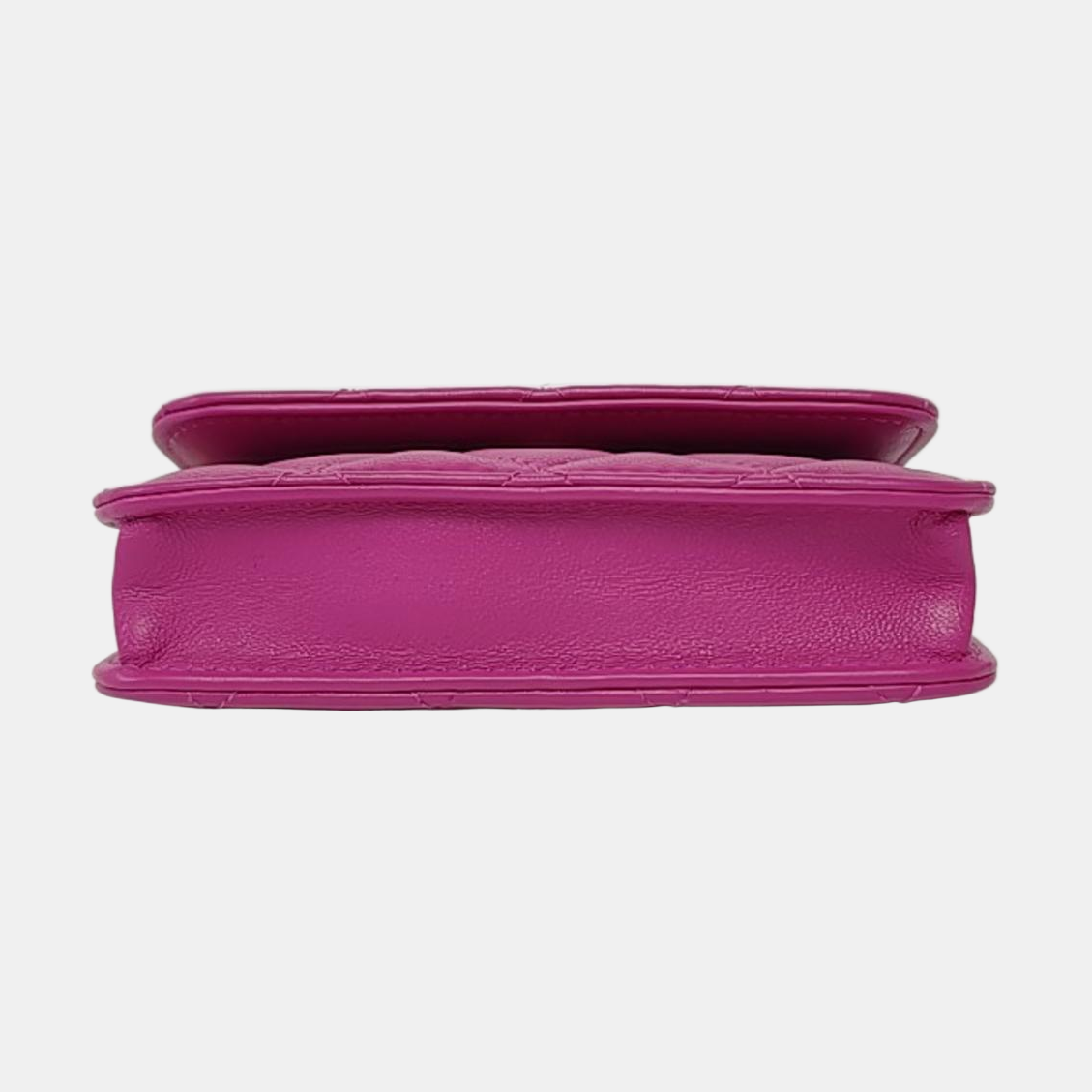 CHANEL WOC Purple Lamb Skin Crossbody Bag Golden Hardware 30 Clasp Accessories Included-(SKU)-961168945