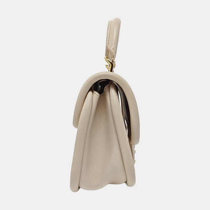 LOUIS VUITTON HIDE & SEEK Beige EPI Leather Water Ripple Shoulder Bag Gold Hardware Removable Strap-(SKU)-961302682