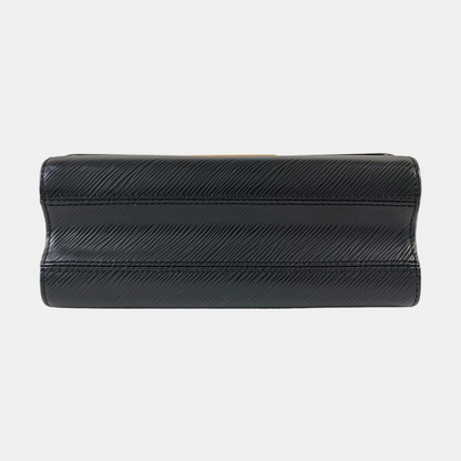 LOUIS VUITTON TWIST Medium size black EPI leather water wave crossbody bag single shoulder bag handbag golden hardware detachable shoulder strap accessories complete-(SKU)-961570654