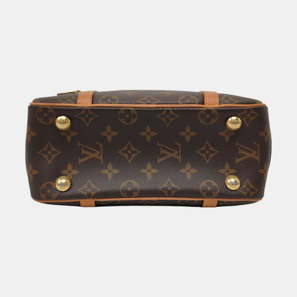 LOUIS VUITTON CITE Brown Coated Canvas Monogram Single Shoulder Bag Handbag with Gold Hardware-(SKU)-961060465