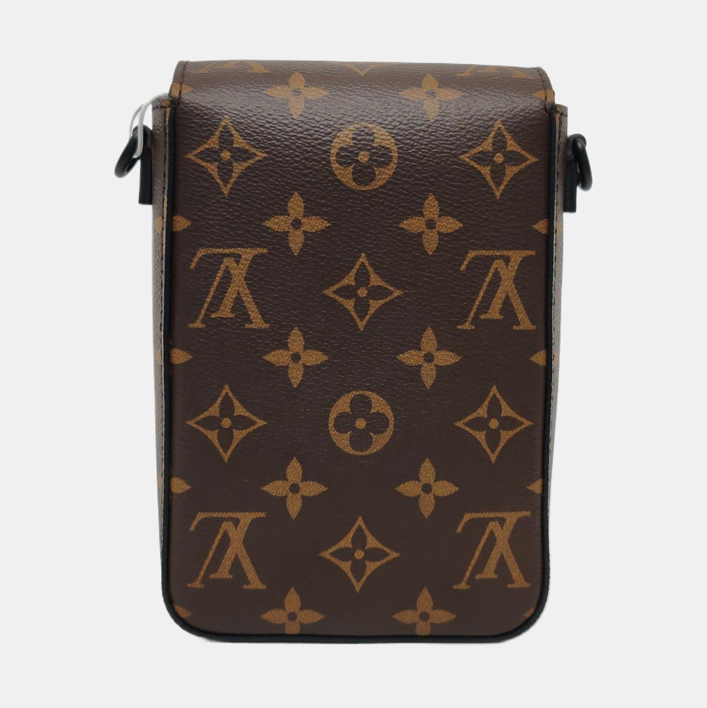 LOUIS VUITTON S LOCK Mini Brown Coated Canvas Vintage Crossbody Shoulder Bag Black Hardware Removable Strap-(SKU)-962210048