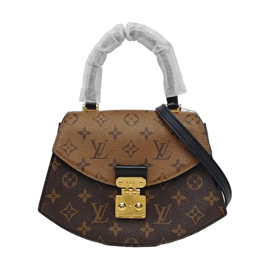 LOUIS VUITTON EDEN Brown Coated Canvas Monogram Crossbody Bag Shoulder Bag Handbag Gold Hardware Removable Strap-(SKU)-962056343