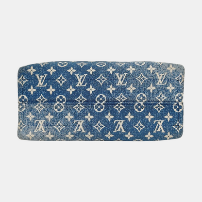 LOUIS VUITTON ONTHEGO Medium Blue Canvas Monogram Jungle Bag Crossbody Shoulder Bag with Golden Hardware-(SKU)-962523559