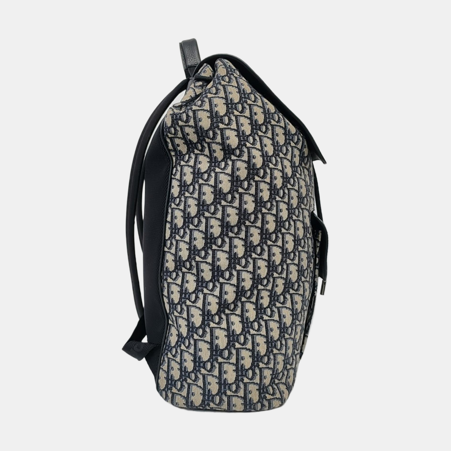 DIOR Motion Blue Canvas Backpack with Palladium Hardware-(SKU)-962296292
