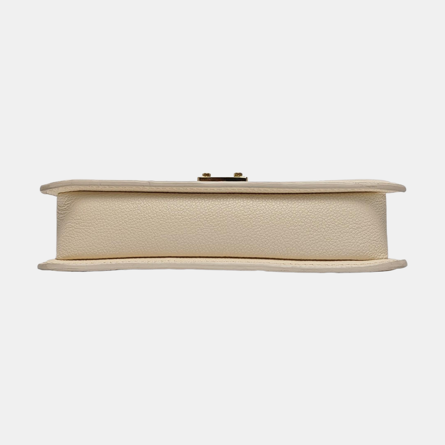 LOUIS VUITTON MÉTIS Beige Calfskin Monogram Embossed Shoulder Bag with Gold Hardware and Detachable Strap, Complete Accessories-(SKU)-962622859