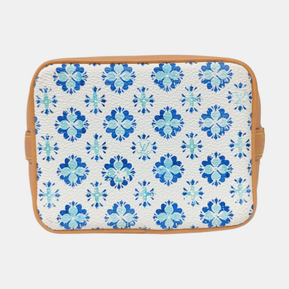 LOUIS VUITTON NOÉ Nano White Coated Canvas Monogram Shoulder Bag with Gold Hardware and 2 Detachable Straps-(SKU)-962961860