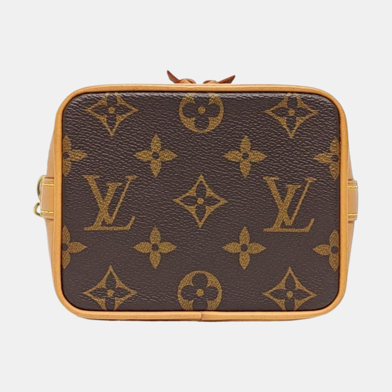 LOUIS VUITTON NOÉ Nano Brown Coated Canvas Monogram Vernis Bucket Bag Shoulder Bag Crossbody Handbag with 2 Detachable Straps-(SKU)-963381502