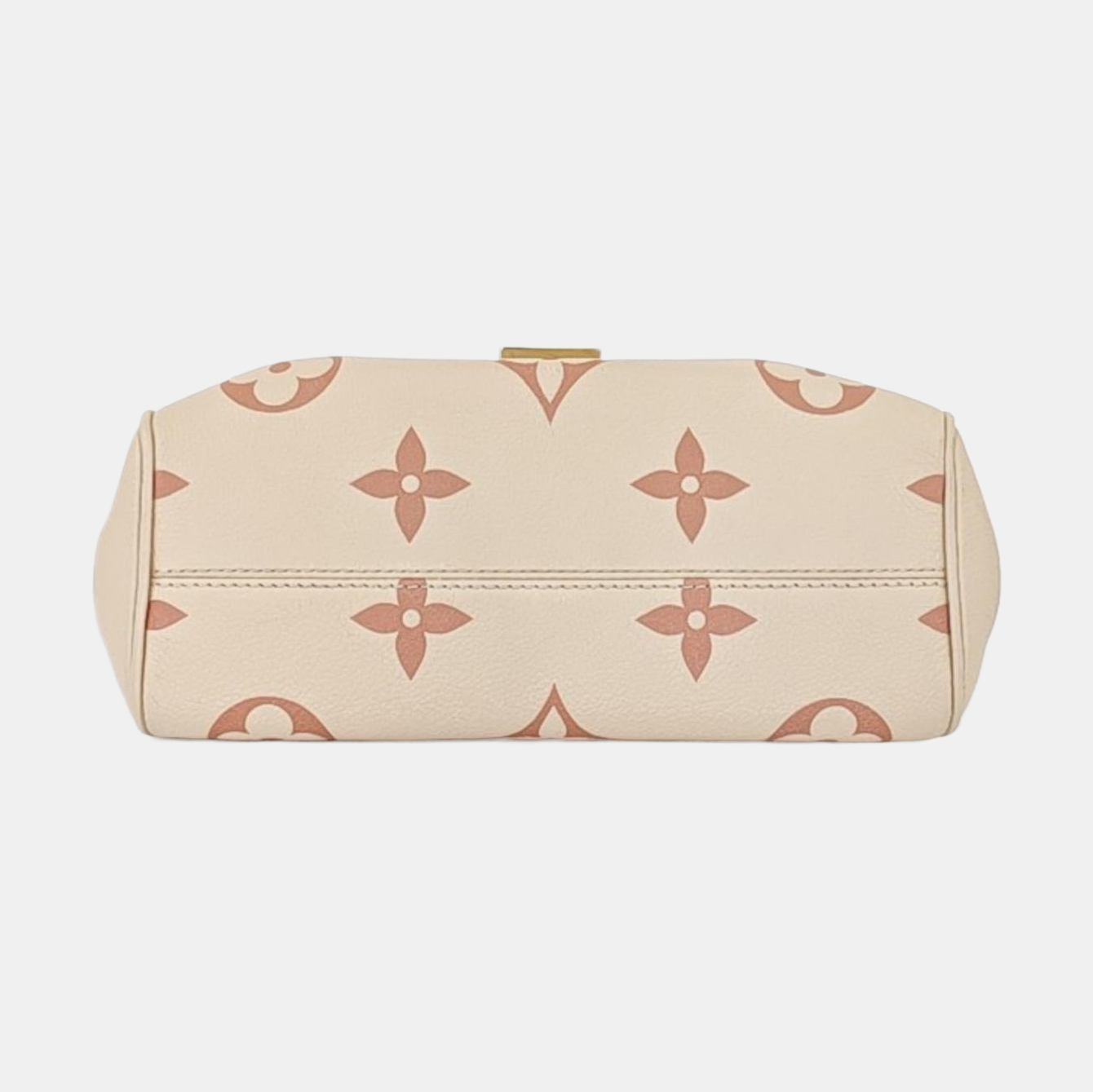 LOUIS VUITTON FAVORITE Beige Calfskin Monogram Embossed Single Shoulder Bag Crossbody with Gold Hardware Removable Shoulder Strap-(SKU)-963703492