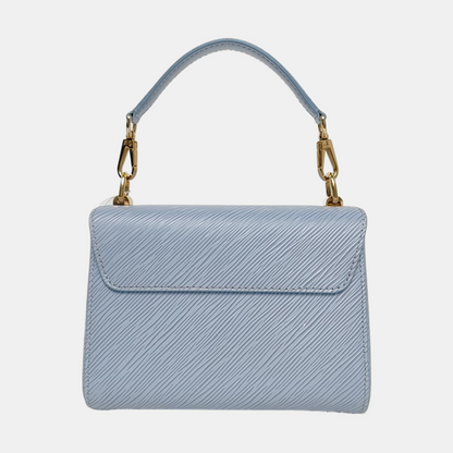 LOUIS VUITTON TWIST Small Blue EPI Leather Wave Crossbody Shoulder Bag with Gold Hardware and 2 Removable Shoulder Straps-(SKU)-964122708
