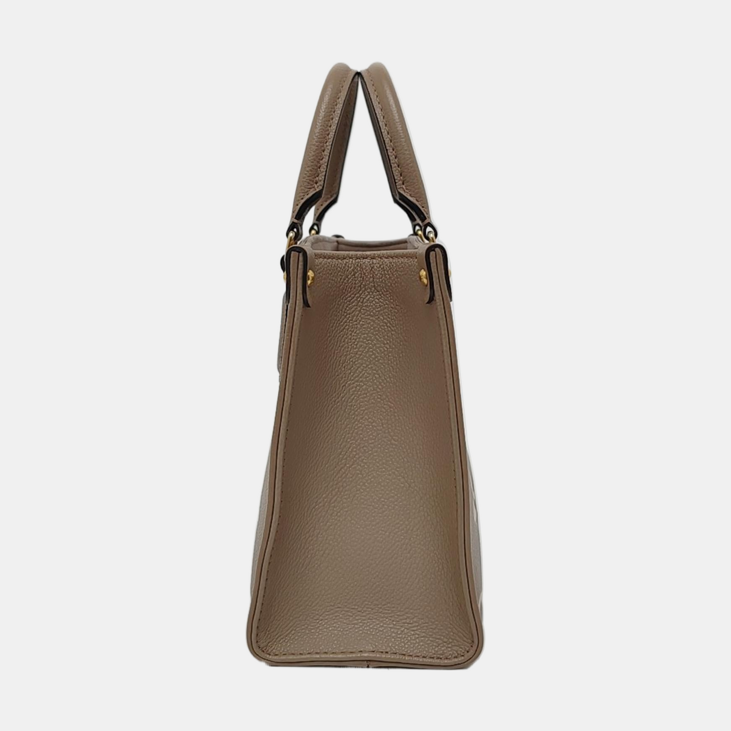 LOUIS VUITTON ONTHEGO Small Grey Calfskin Monogram Jungle Bag Shoulder Bag Tote Bag Crossbody Strap Gold Hardware Removable Strap-(SKU)-963972378