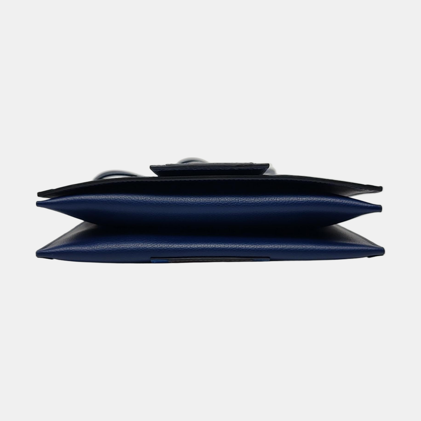 HERMÈS H Passant Royal Blue Evercolor Calfskin Shoulder Bag Crossbody Bag Silver Hardware Z Removable Strap-(SKU)-964082783