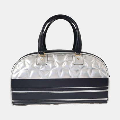 DIOR Vibe Silver Cowhide Single Shoulder Bag with Gold Hardware, Removable Strap-(SKU)-964309600