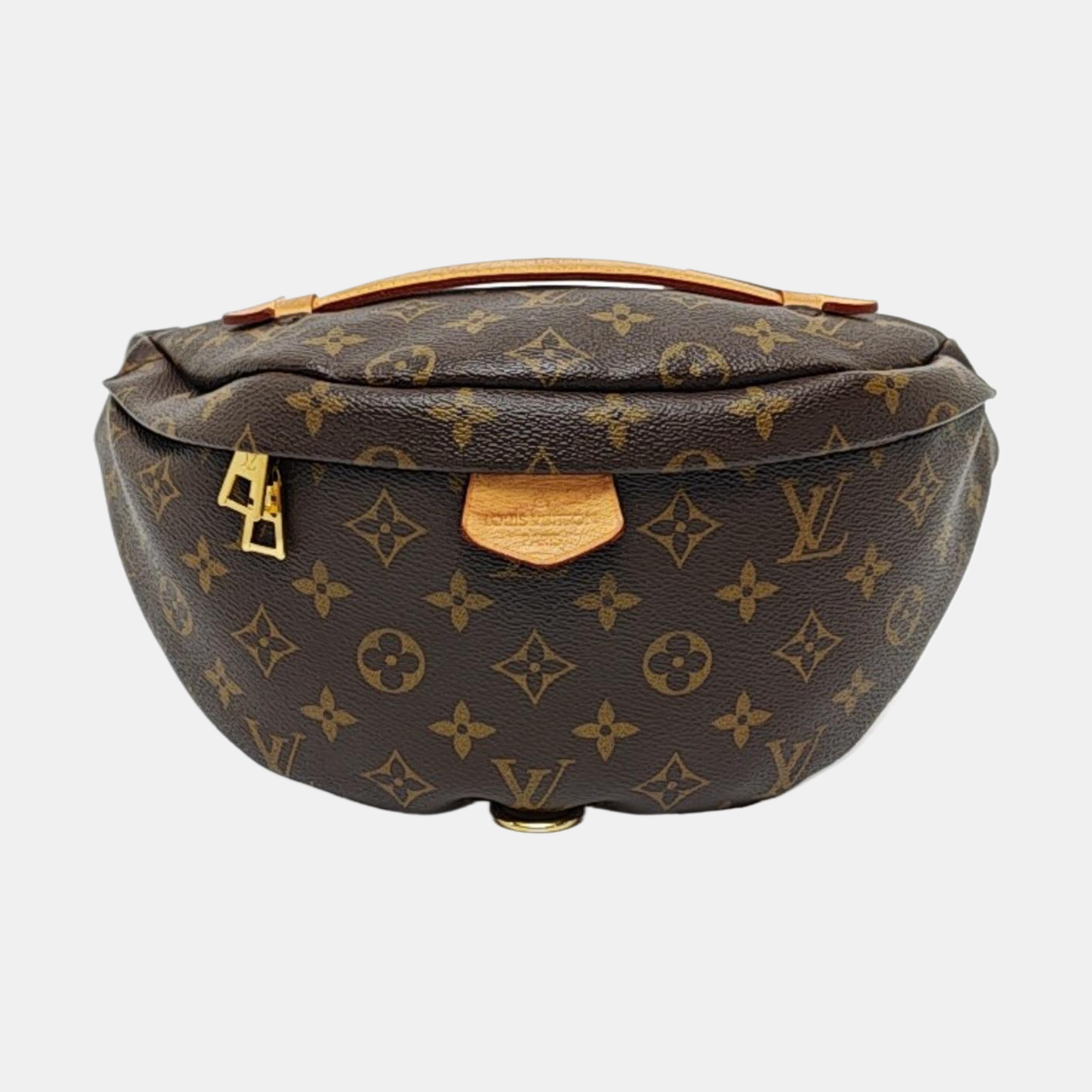 LOUIS VUITTON BUMBAG Brown Coated Canvas Monogram Fanny Pack Crossbody Shoulder Bag-(SKU)-964548605