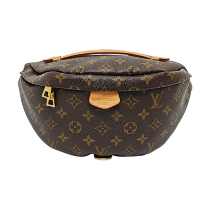 LOUIS VUITTON BUMBAG Brown Coated Canvas Monogram Fanny Pack Crossbody Shoulder Bag-(SKU)-964548605
