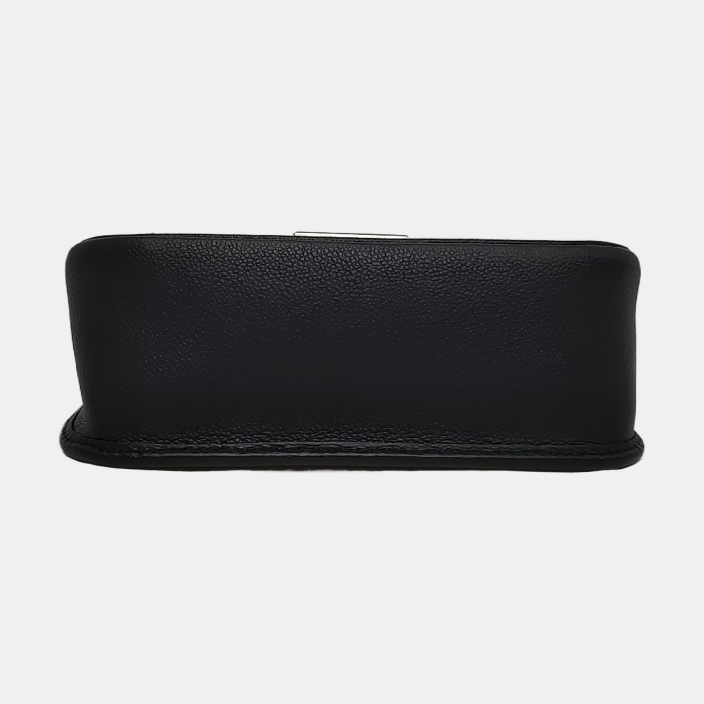 LOUIS VUITTON BUCI Black EPI Calfskin Water Ripple Pattern Single Shoulder Bag Crossbody Handbag Silver Hardware Removable Shoulder Strap Complete Accessories-(SKU)-964733197