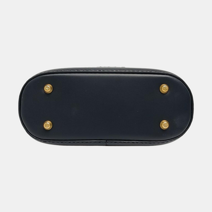 DIOR C'Est Dior Small Deep Blue Coated Canvas Monogram Shoulder Bag Crossbody Handbag Gold Hardware 2 Detachable Shoulder Straps-(SKU)-960717156