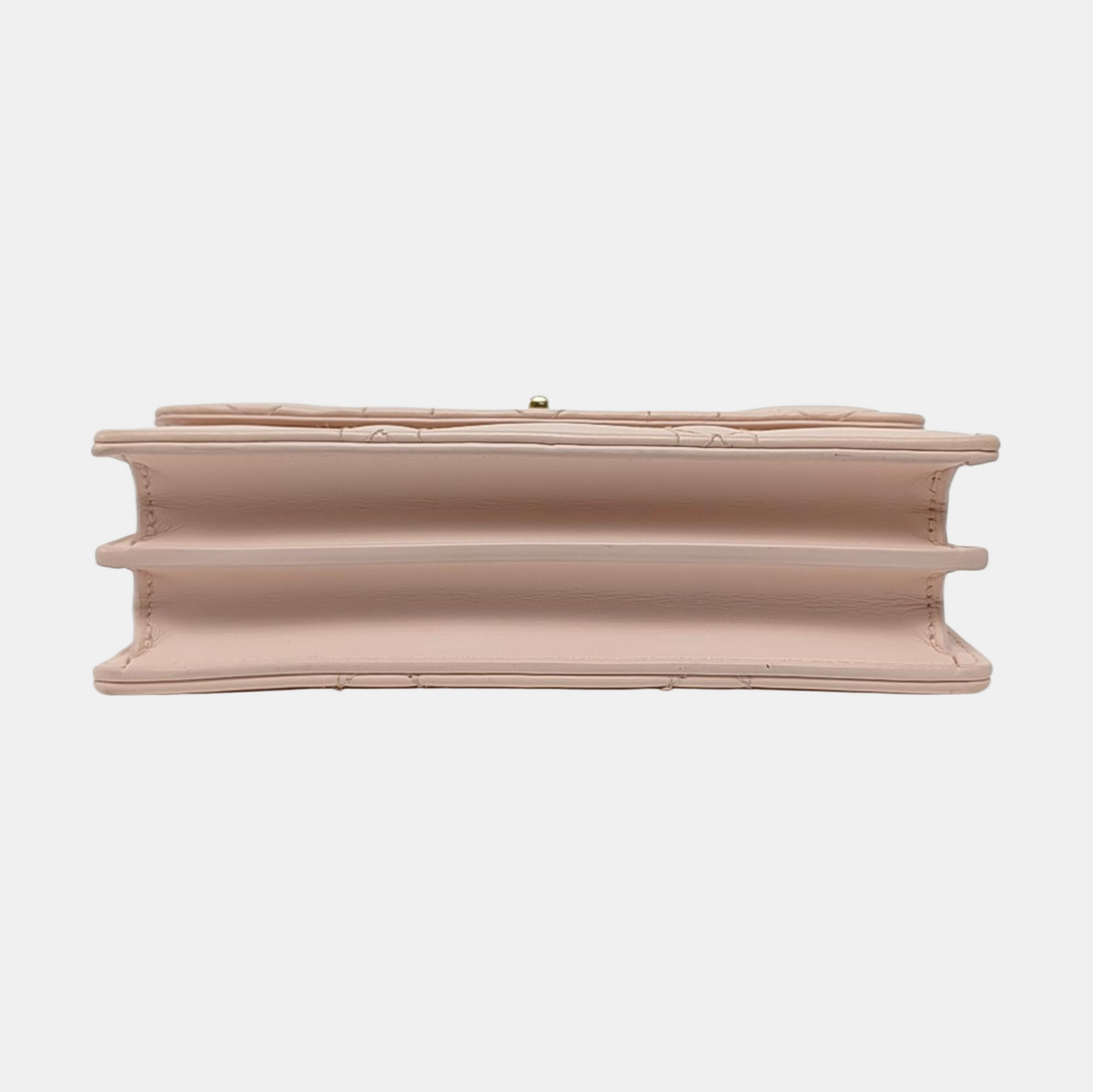 DIOR Dior Caro Mini Pink Calfskin Diamond Quilted Shoulder Bag Crossbody Bag Gold Hardware Removable Strap-(SKU)-965127534