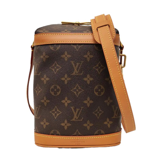 LOUIS VUITTON MILK BOX Brown Coated Canvas Monogram Shoulder Bag with Removable Strap-(SKU)-965414413