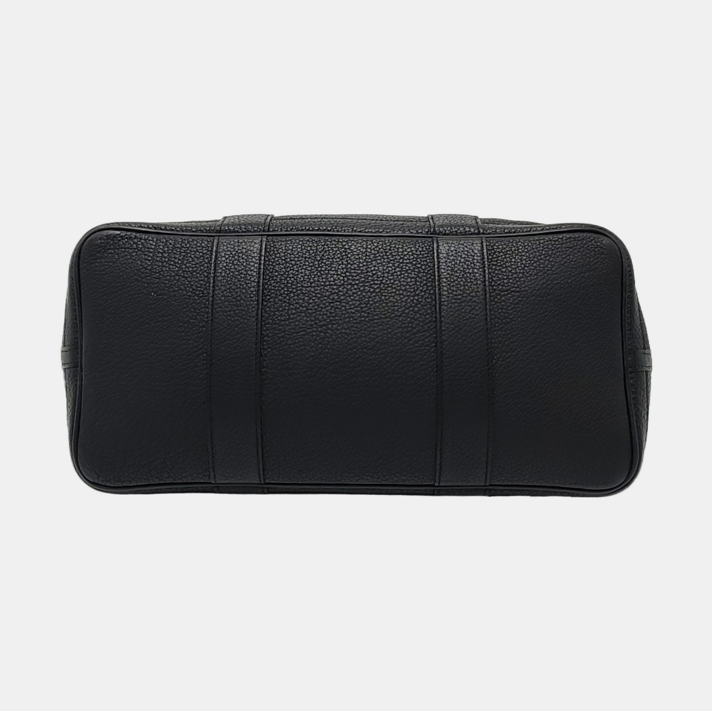 HERMÈS Garden Party 36 Black Negonda Small Bull Leather Tote Handbag with Silver Hardware-(SKU)-965690824