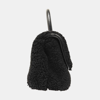 CHANEL COCO HANDLE Small Size Black Wool Calfskin Shoulder Bag, Handbag, Crossbody Bag with Detachable Strap-(SKU)-966024860