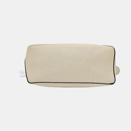 LOEWE Puzzle Small White Lamb Skin Geometric Shoulder Bag Crossbody Tote with Removable Strap-(SKU)-966123695