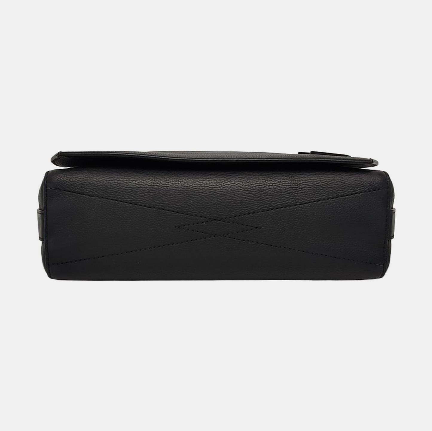 LOUIS VUITTON AEROGRAM Black Leather Printed Shoulder Bag Crossbody Bag with Detachable Strap-(SKU)-966236280