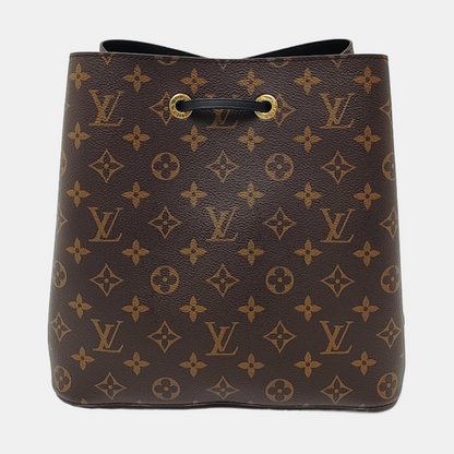 LOUIS VUITTON NÉONOÉ Medium Brown Coated Canvas Monogram Neverfull Shoulder Bag with Gold Hardware and Detachable Strap-(SKU)-966186595