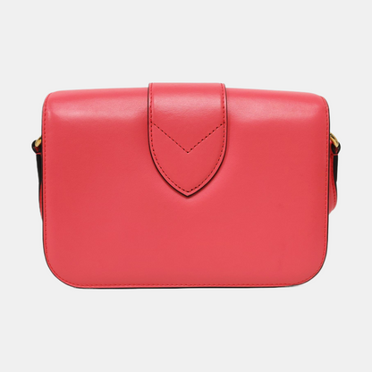 LOUIS VUITTON PONT 9 Red Calfskin Shoulder Bag Handbag Golden Hardware-(SKU)-966331663