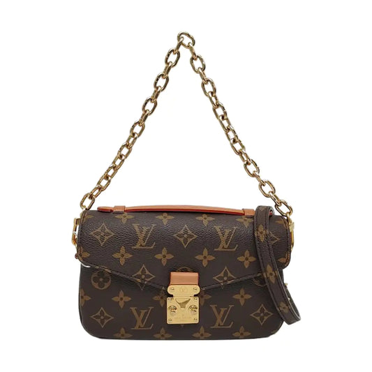 LOUIS VUITTON MÉTIS EAST WEST Brown Coated Canvas Monogram Crossbody Shoulder Bag Tote Bag Single Shoulder Bag with Detachable Straps-(SKU)-966155096