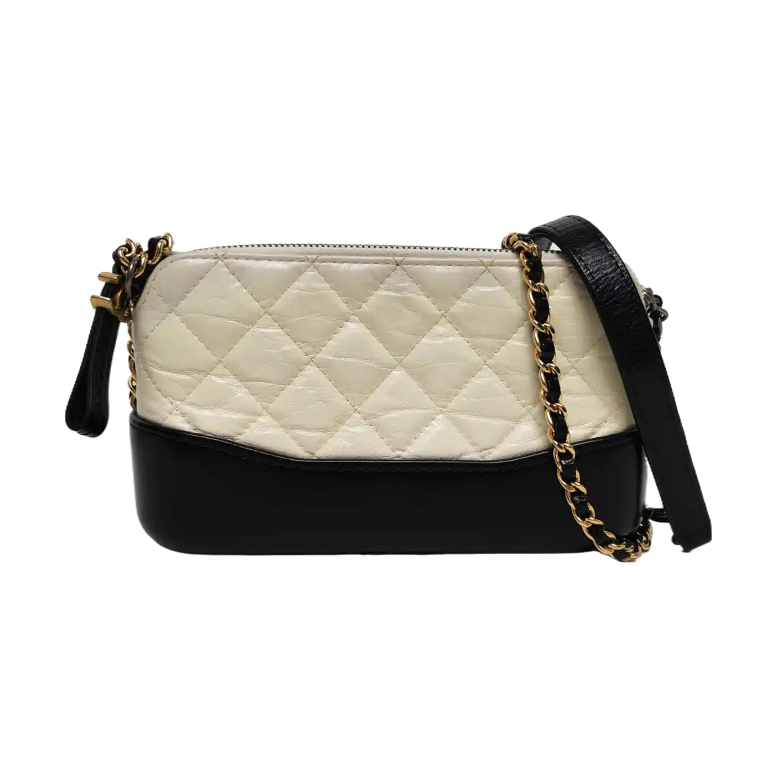CHANEL GABRIELLE Mini White Calfskin Quilted Crossbody Shoulder Bag Detachable Strap-(SKU)-966197300