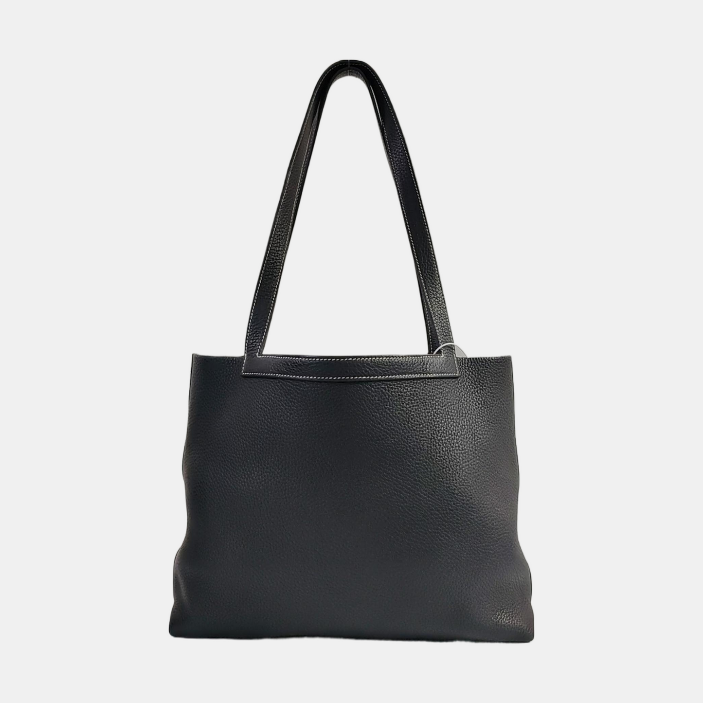 HERMÈS Cabasellier Black Clemence Leather Single Shoulder Bag Z Mark-(SKU)-966768126