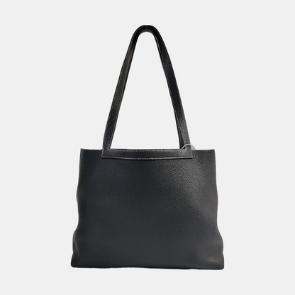 HERMÈS Cabasellier Black Clemence Leather Single Shoulder Bag Z Mark-(SKU)-966768126