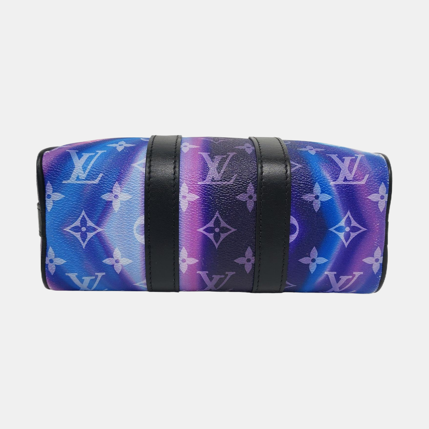 LOUIS VUITTON KEEPALL Nano Multicolor Coated Canvas Monogram Vernis Boston Bag Crossbody Bag Shoulder Bag Tote Bag Adjustable Strap Silver Hardware Removable Strap-(SKU)-966562735