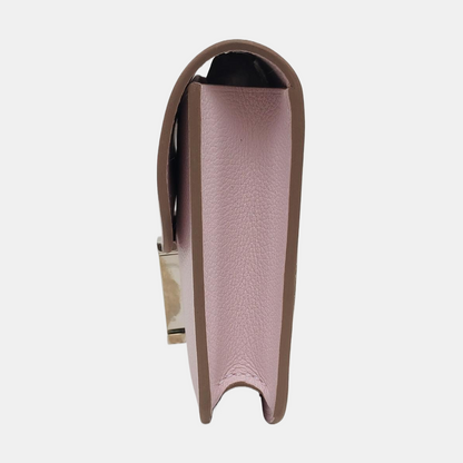 HERMÈS Constance Slim Fantasy Purple Evercolor Calfskin Card Case with Silver Hardware and B Stamp-(SKU)-966465502