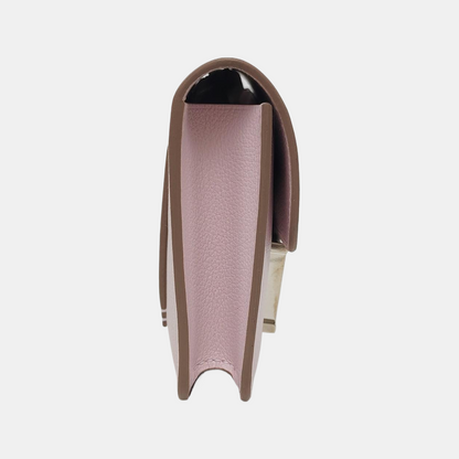 HERMÈS Constance Slim Fantasy Purple Evercolor Calfskin Card Case with Silver Hardware and B Stamp-(SKU)-966465502