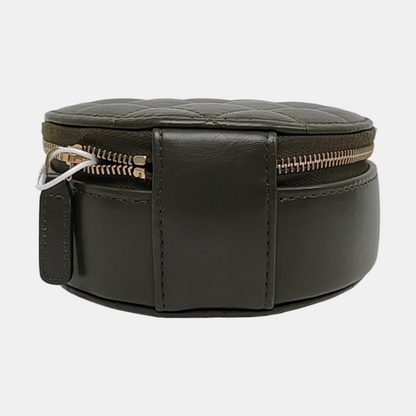 CHANEL CHANEL 19 Dark Green Lamb Skin Quilted Shoulder Bag, Handbag, Crossbody Bag with Gold Hardware-(SKU)-966830249