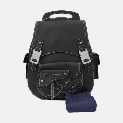 DIOR Gallop Large Black Cowhide Backpack-(SKU)-967207446