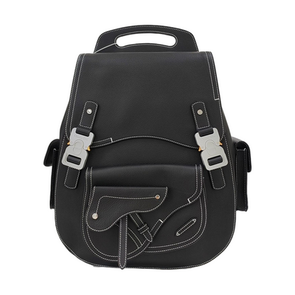 DIOR Gallop Large Black Cowhide Backpack-(SKU)-967207446