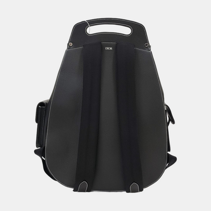 DIOR Gallop Large Black Cowhide Backpack-(SKU)-967207446