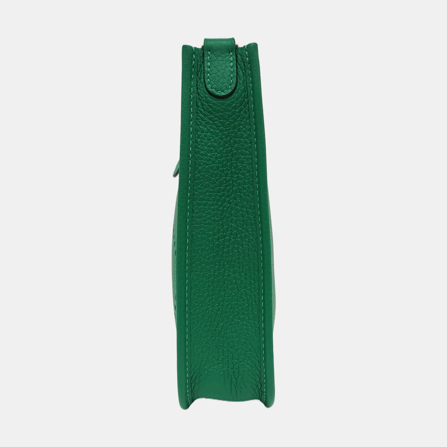 HERMÈS Evelyne 17 Cartoon Green Clemence Leather Cutout Shoulder Bag Crossbody Bag Handbag Detachable Strap Silver Hardware W Stamp Complete Accessories-(SKU)-967059871