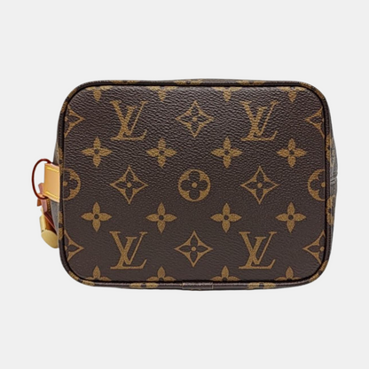 LOUIS VUITTON ALL IN Small Size Brown Coated Canvas Monogram Single Shoulder Bag with Gold Hardware Removable Shoulder Strap-(SKU)-967325852