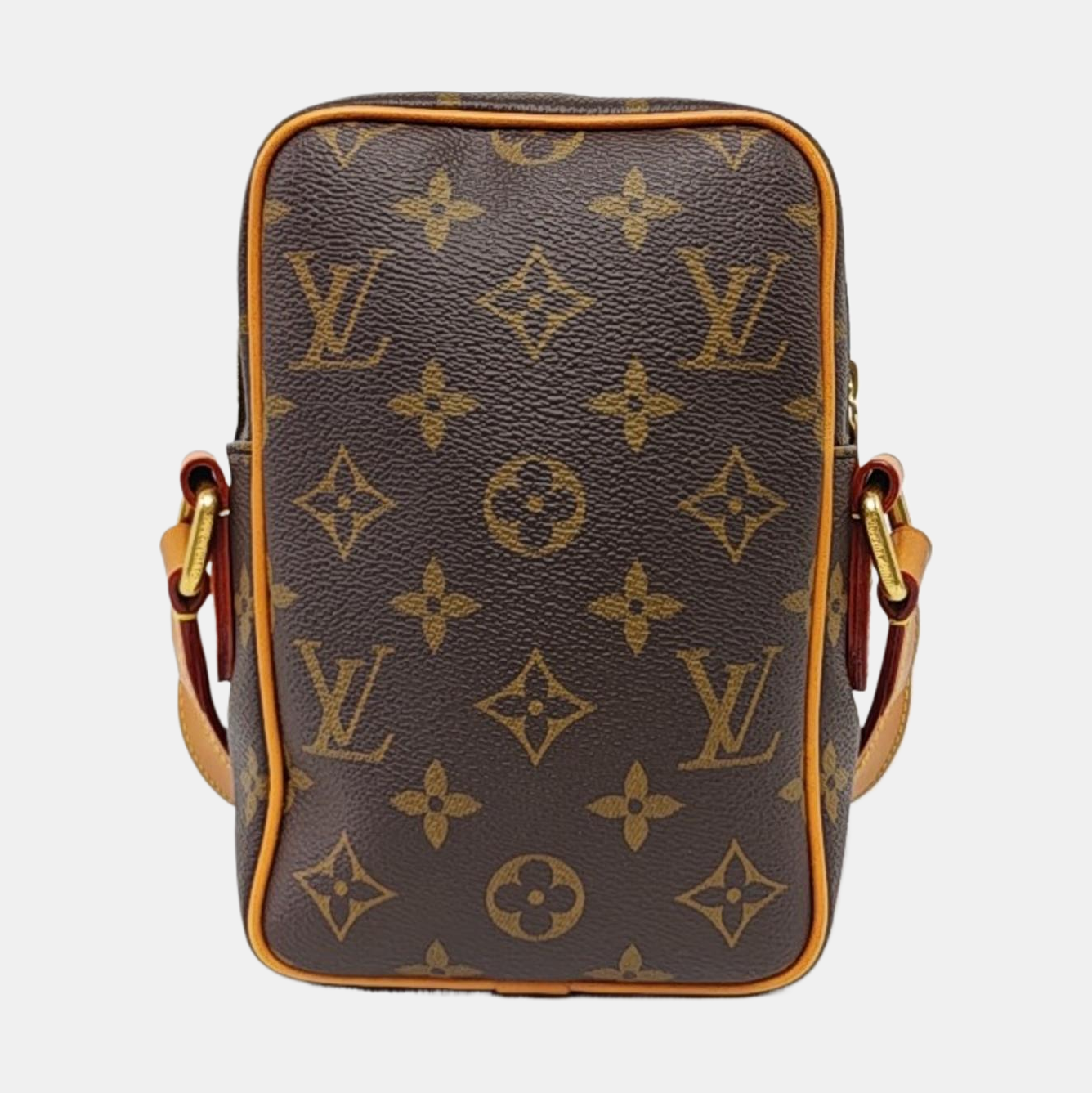 LOUIS VUITTON AMAZON Brown Coated Canvas Monogram Single Shoulder Bag Crossbody Bag with Gold Hardware-(SKU)-967684136