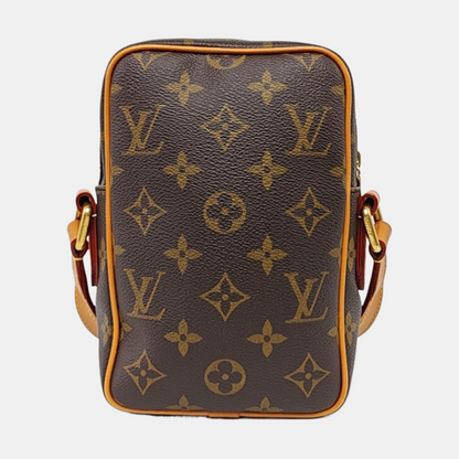 LOUIS VUITTON AMAZON Brown Coated Canvas Monogram Single Shoulder Bag Crossbody Bag with Gold Hardware-(SKU)-967684136