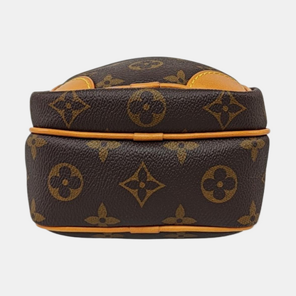 LOUIS VUITTON AMAZON Brown Coated Canvas Monogram Single Shoulder Bag Crossbody Bag with Gold Hardware-(SKU)-967684136