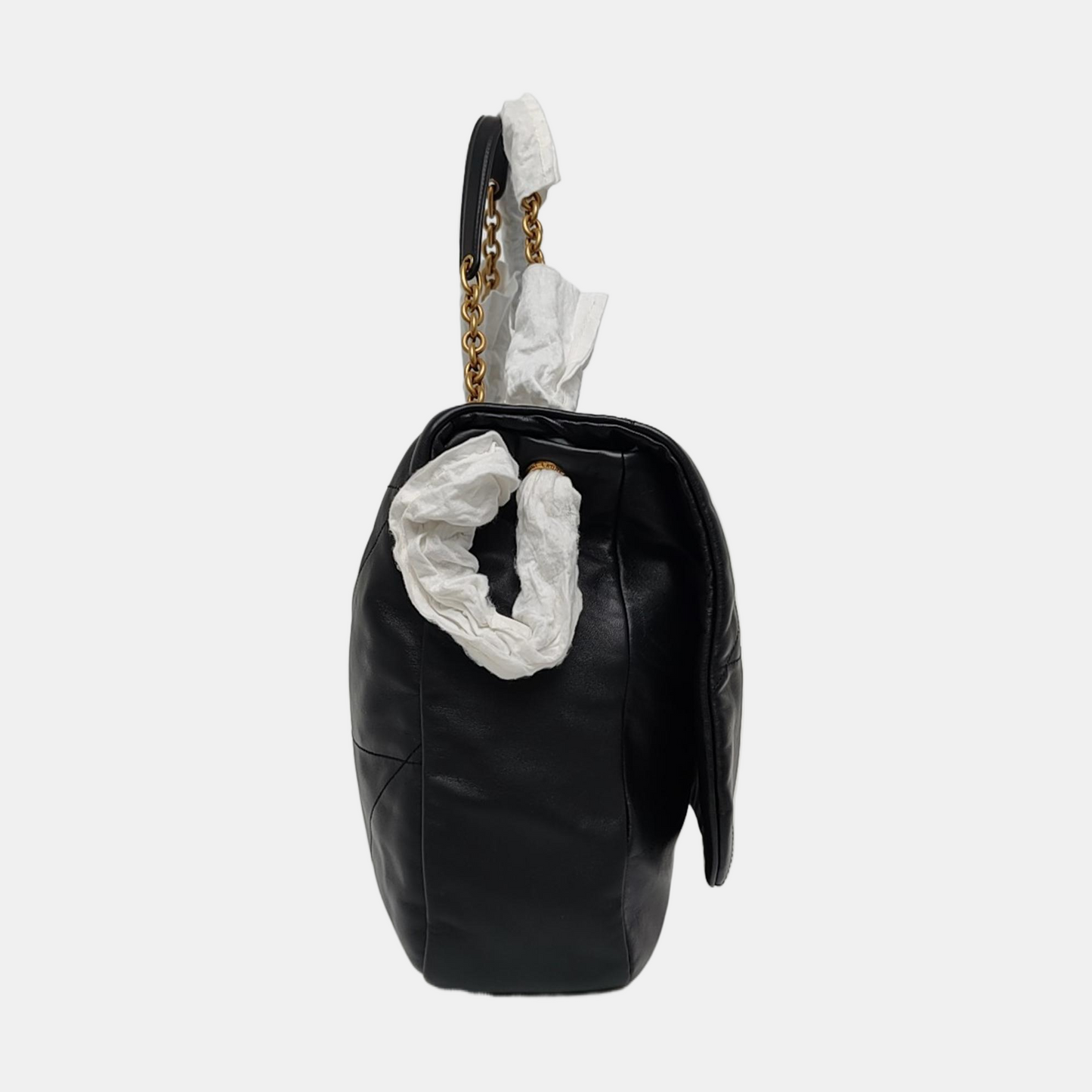 YSL JAMIE Black Lamb Leather Quilted Single-Shoulder Bag with Gold Hardware-(SKU)-966837052